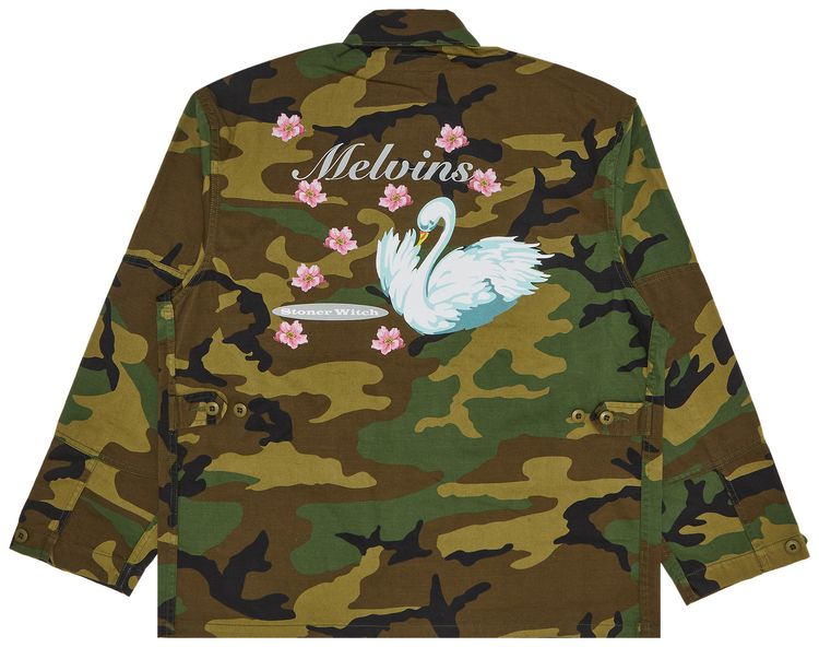 Supreme x Melvins BDU Jacket Woodland Camo