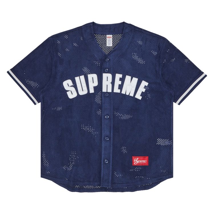Buy Supreme Ultrasuede Mesh Baseball Jersey 