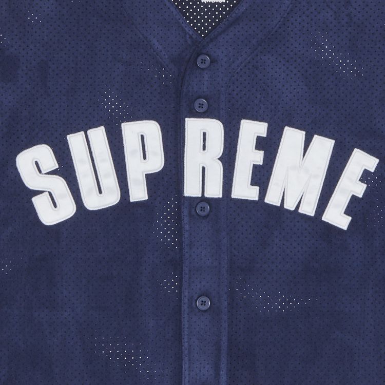 Buy Supreme Ultrasuede Mesh Baseball Jersey  