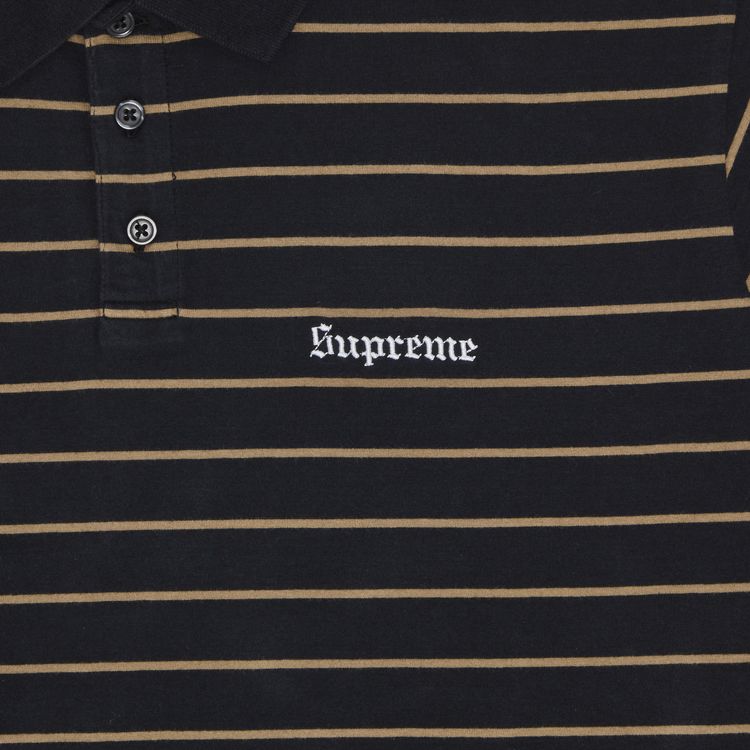 Supreme x Melvins Stripe Short Sleeve Polo Black