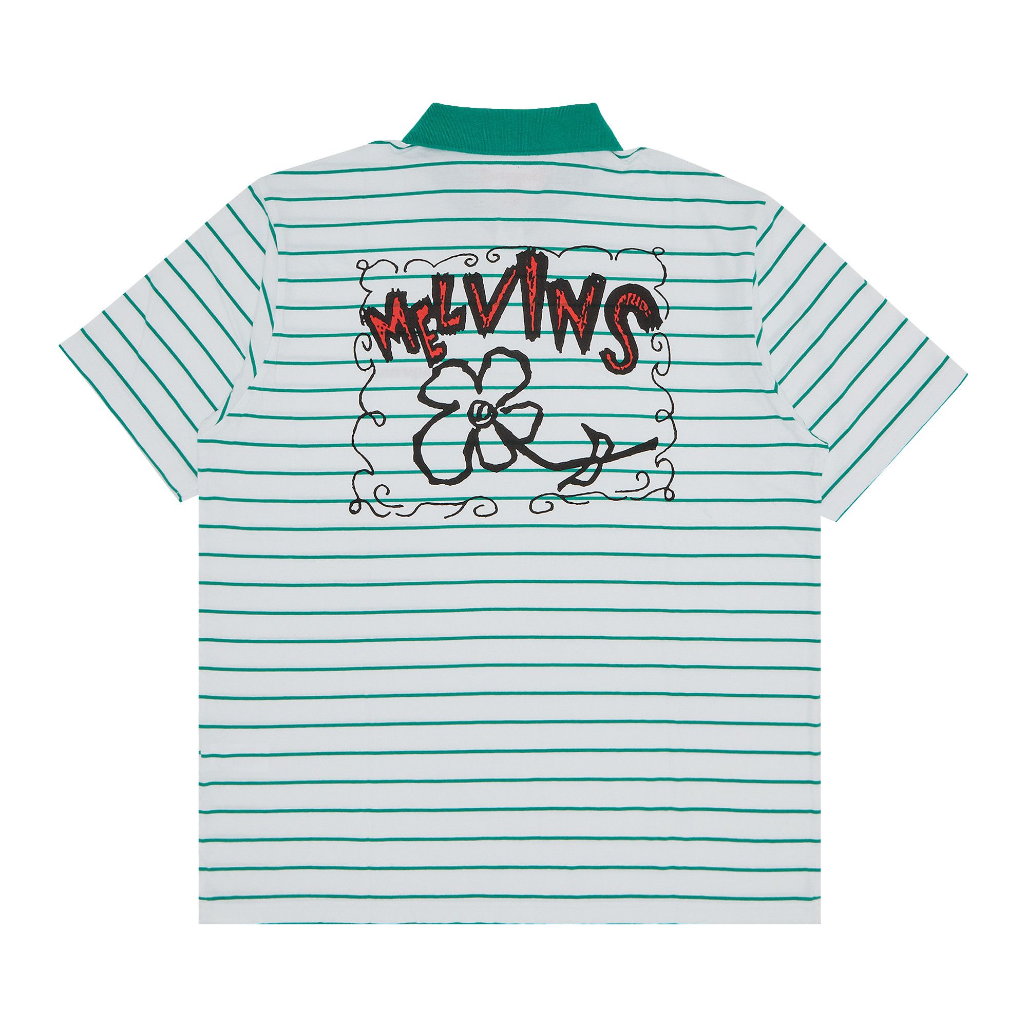 Size xl Supreme x Melvins Stripe Short-Sleeve Polo 'White'