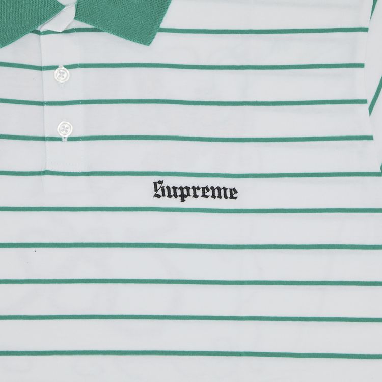 Supreme x Melvins Stripe Short Sleeve Polo White