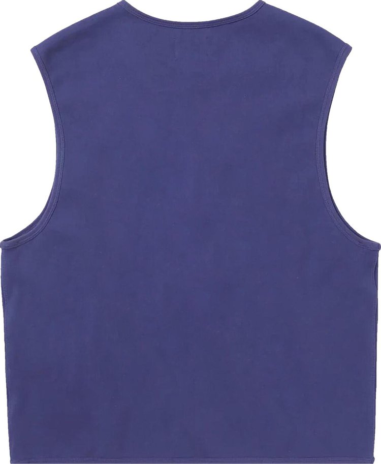 thisisneverthat Zip Sweat Vest Purple Blue