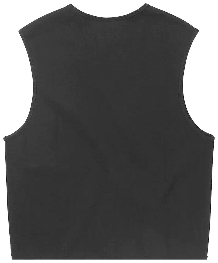 thisisneverthat Zip Sweat Vest Black