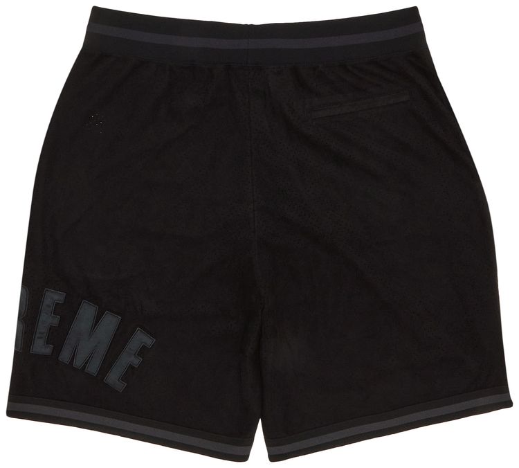 Supreme Ultrasuede Mesh Short Black