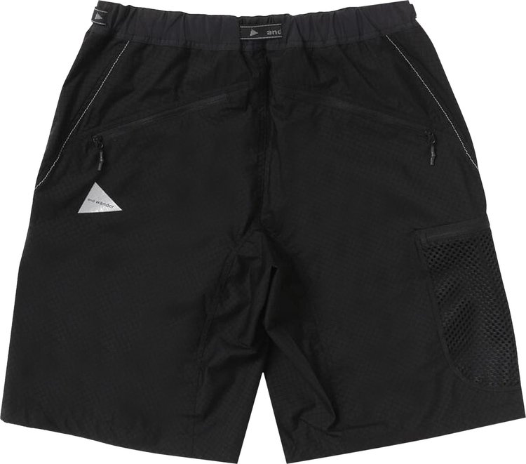 And Wander Breath Rip Short Pants Black