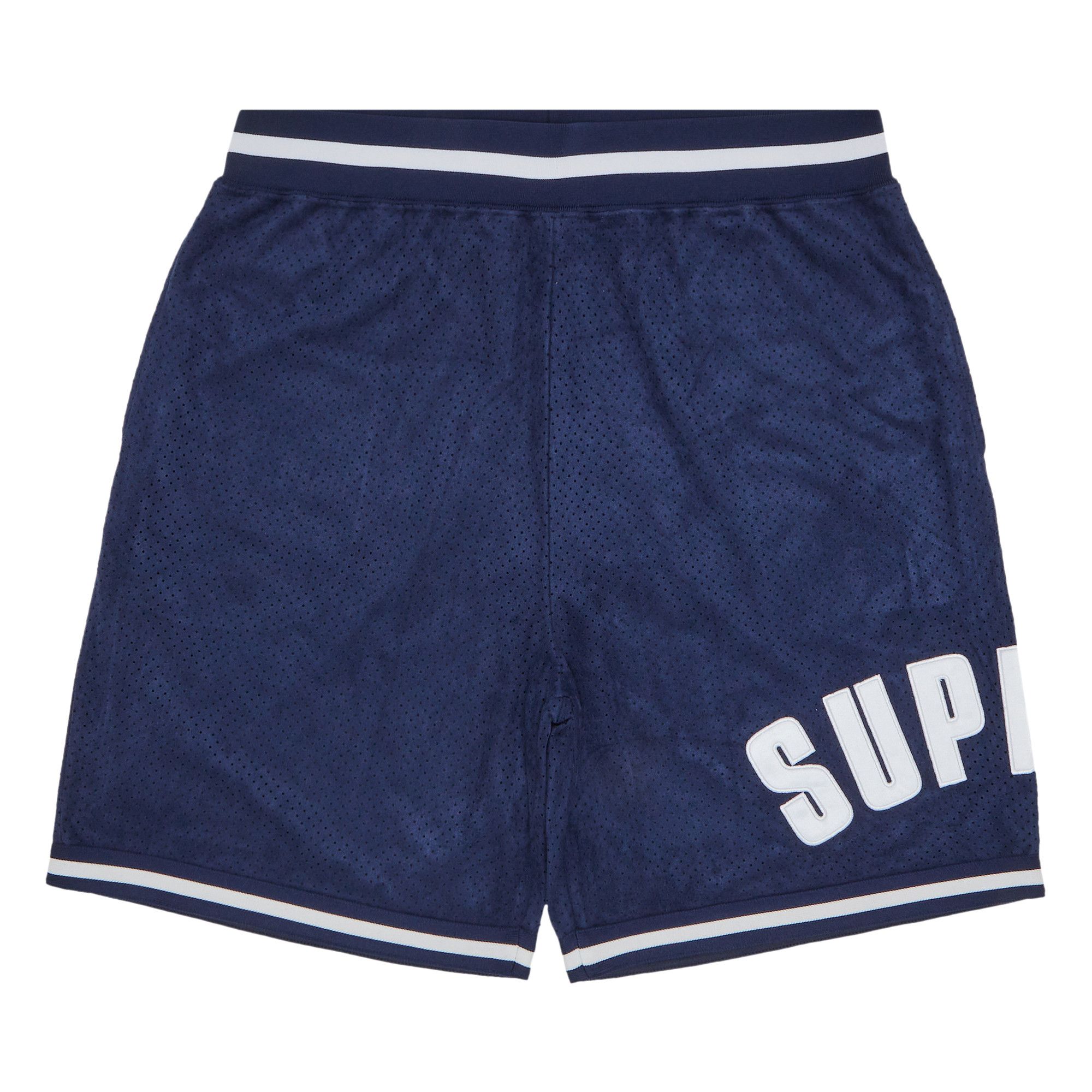 Size xl Supreme Ultrasuede Mesh Short 'Navy'