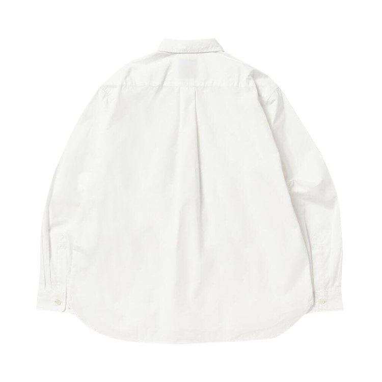 And Wander Cordura Typewriter Long Sleeve Shirt White