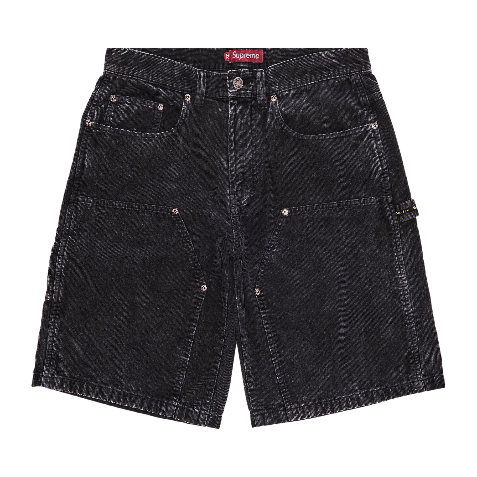 Supreme Washed Corduroy Double Knee Painter Short 'Black'