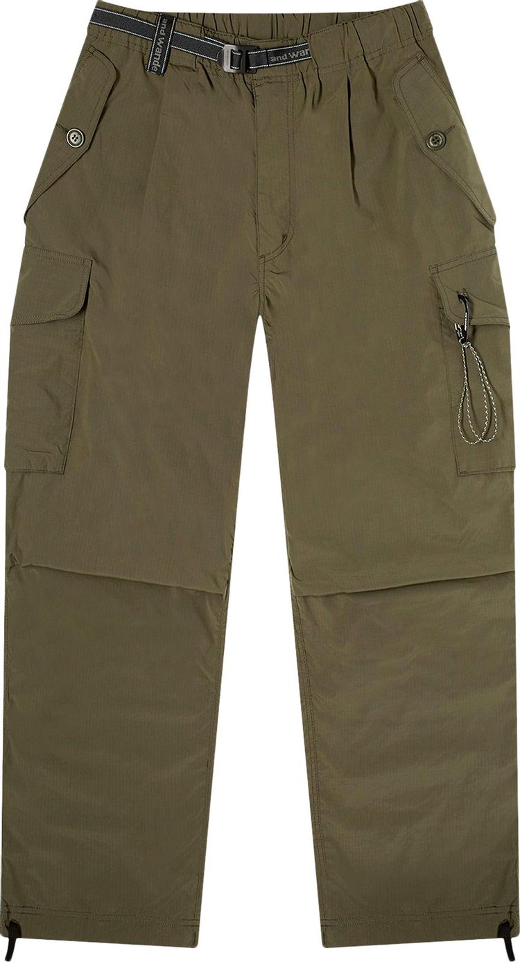 And Wander Oversized Cargo Pants Khaki