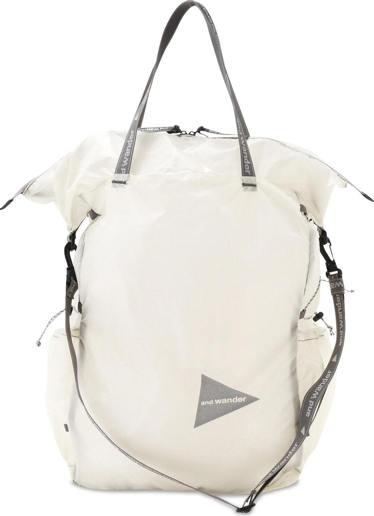 And Wander Sil Tote Bag 'Off White'