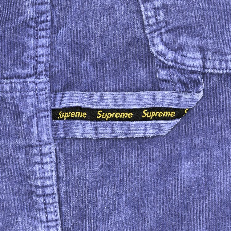 Supreme Washed Corduroy Double Knee Painter Short Blue