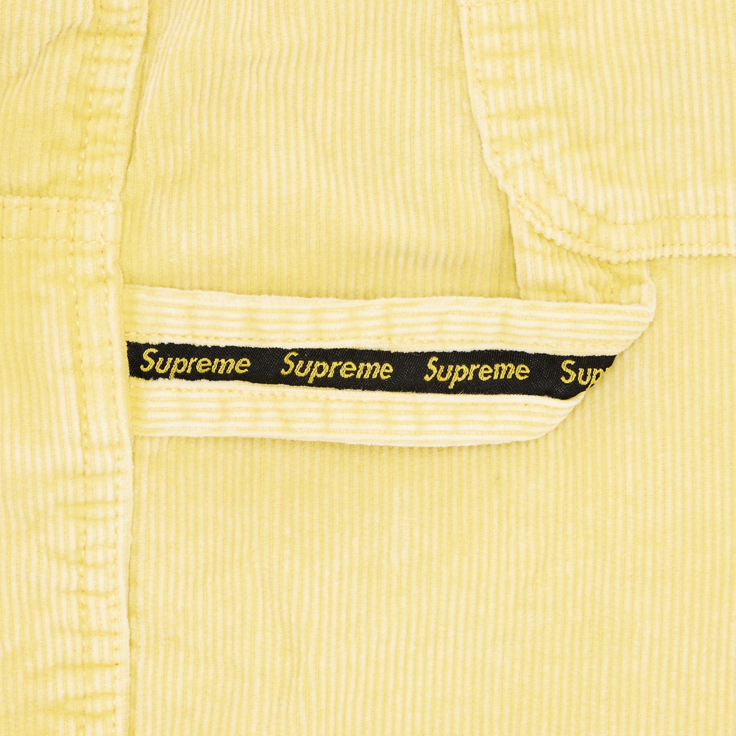 Buy Supreme Washed Corduroy Double Knee Painter Short 'Yellow
