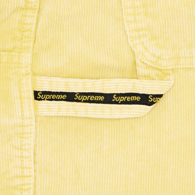 Supreme Washed Corduroy Double Knee Painter Short Yellow