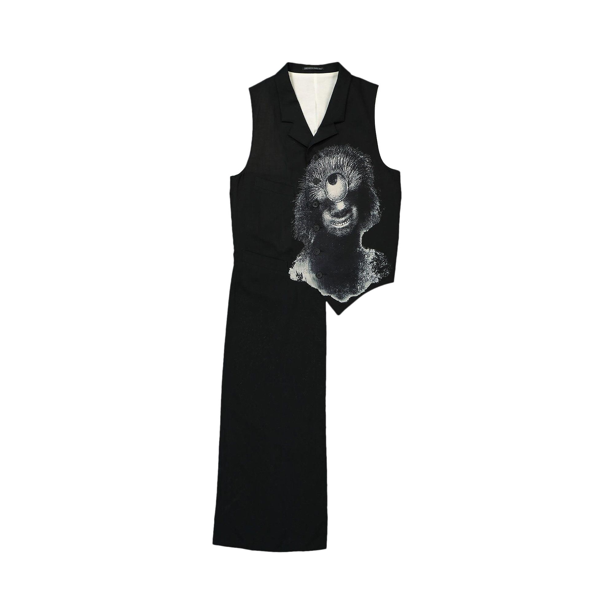 YOHJI YAMAMOTO◆ベスト/1/--/総柄/FO-V02-218 yohji yamamoto - pour homme 人間失格柄ベスト / HZ-V09-022