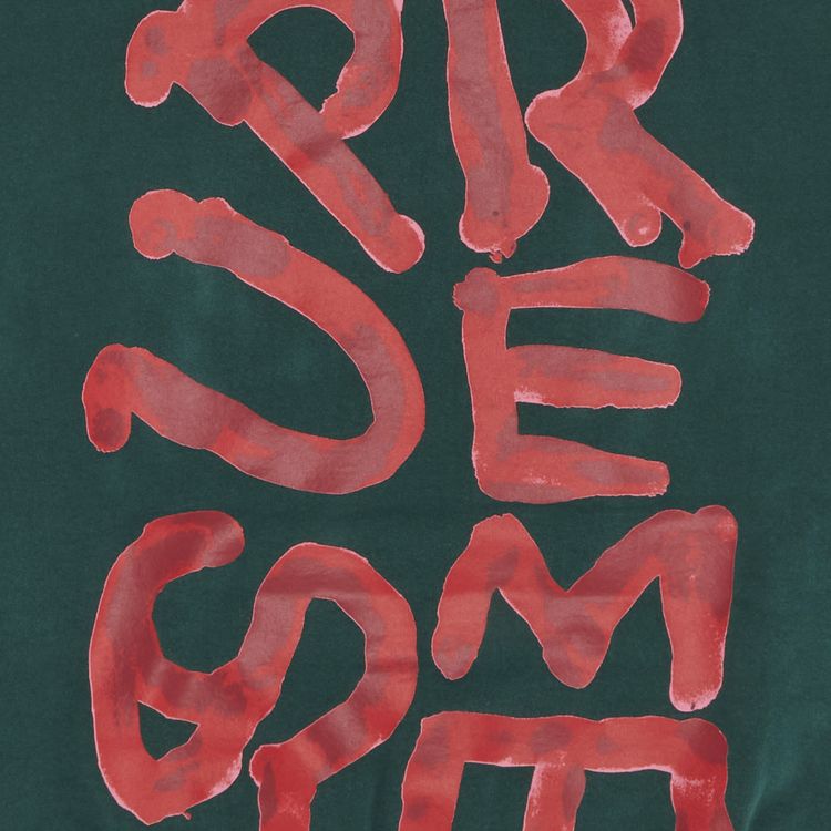 Supreme Paint Hooded Sweatshirt Dark Green