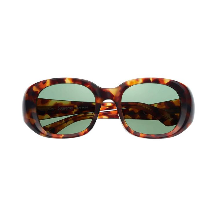 Supreme Cleo Tortoise Sunglasses SS24 Handmade Acetate w/ Case & Cloth - NEW/NIB Buy Supreme Cleo Sunglasses  main image 2