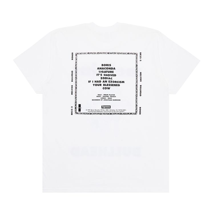 Supreme x Melvins Bullhead Tee White