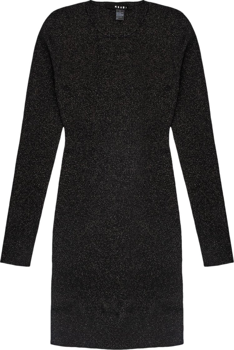 Ksubi Untamed Long Sleeve Dress Black