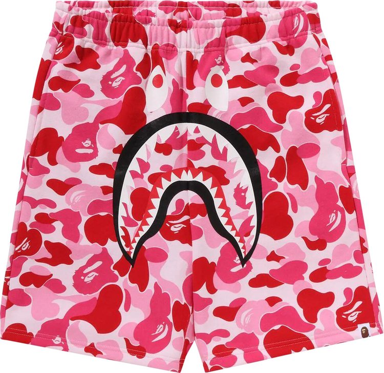 BAPE ABC Camo Shark Sweatshorts Pink