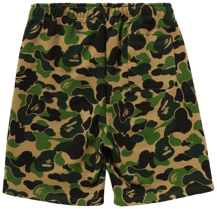 BAPE ABC Camo Shark Sweatshorts Green
