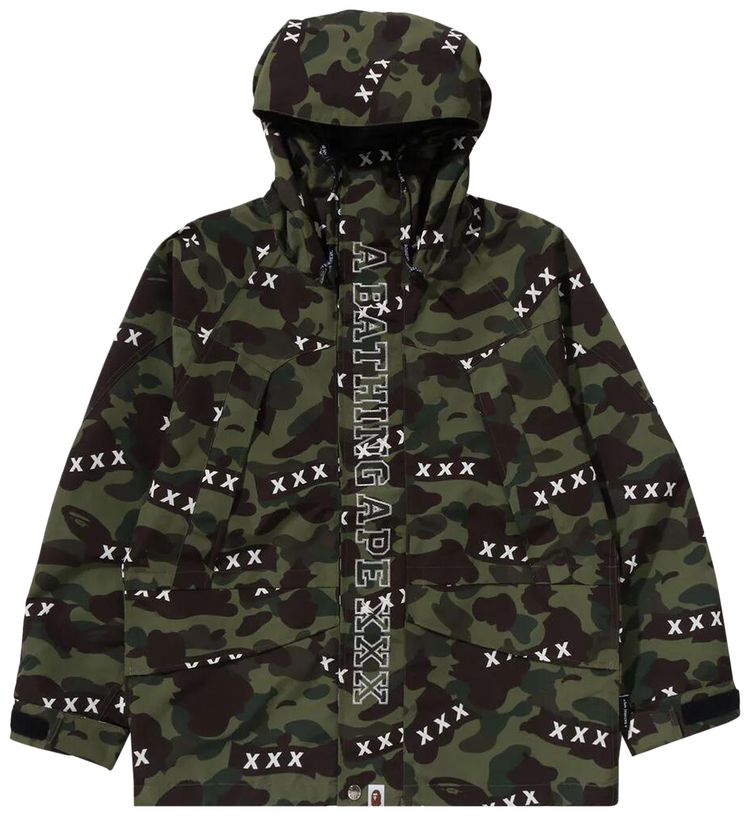 BAPE x GOD SELECTION XXX Snowboard Jacket Green