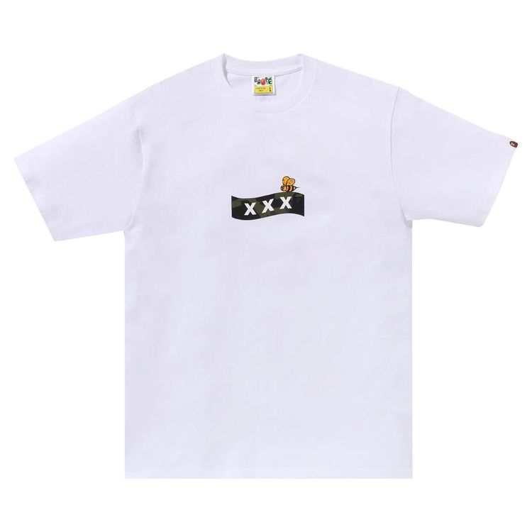 BAPE x GOD SELECTION XXX Tee White