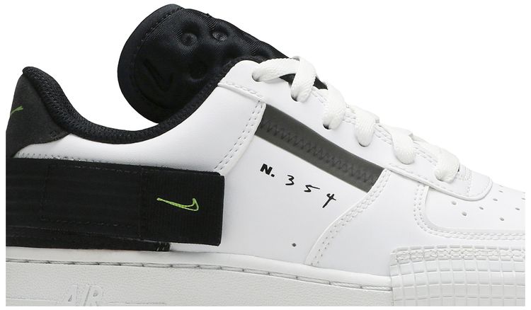 Nike Air Force 1 Type GS White Black Volt