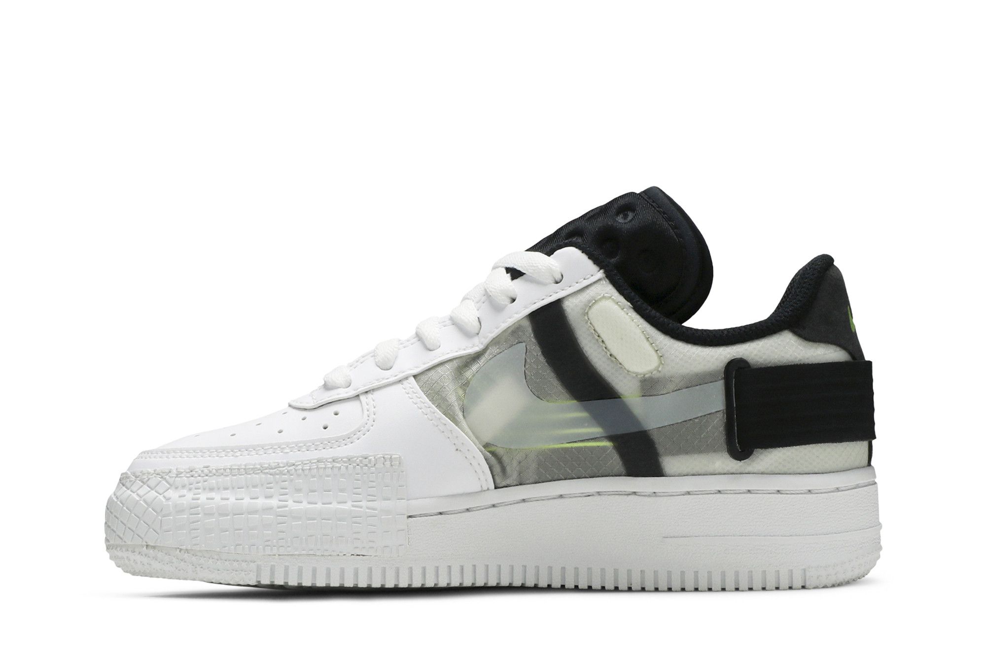 Size 6.5 Air Force 1 Type GS White Black Volt
