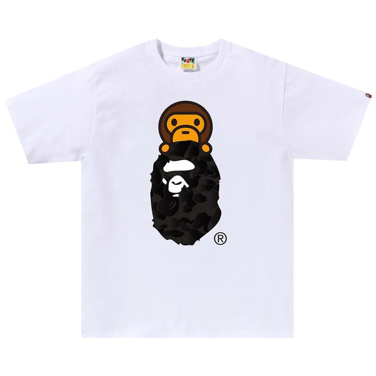 BAPE Ink Camo Milo On Ape Head Tee White