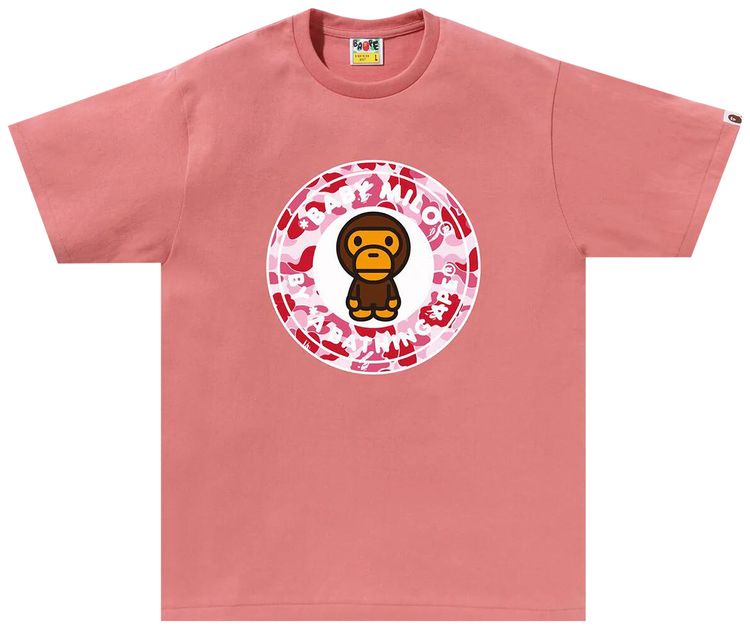 BAPE ABC Camo Milo Busy Works Tee PinkPink