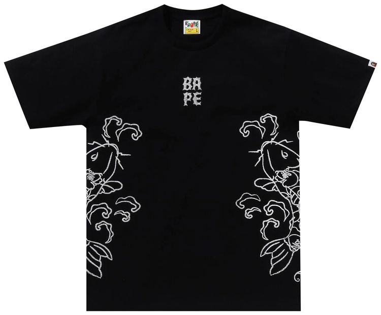 BAPE Souvenir Koi Fish Tee Black