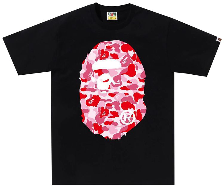 BAPE ABC Camo Big Ape Head Tee BlackPink