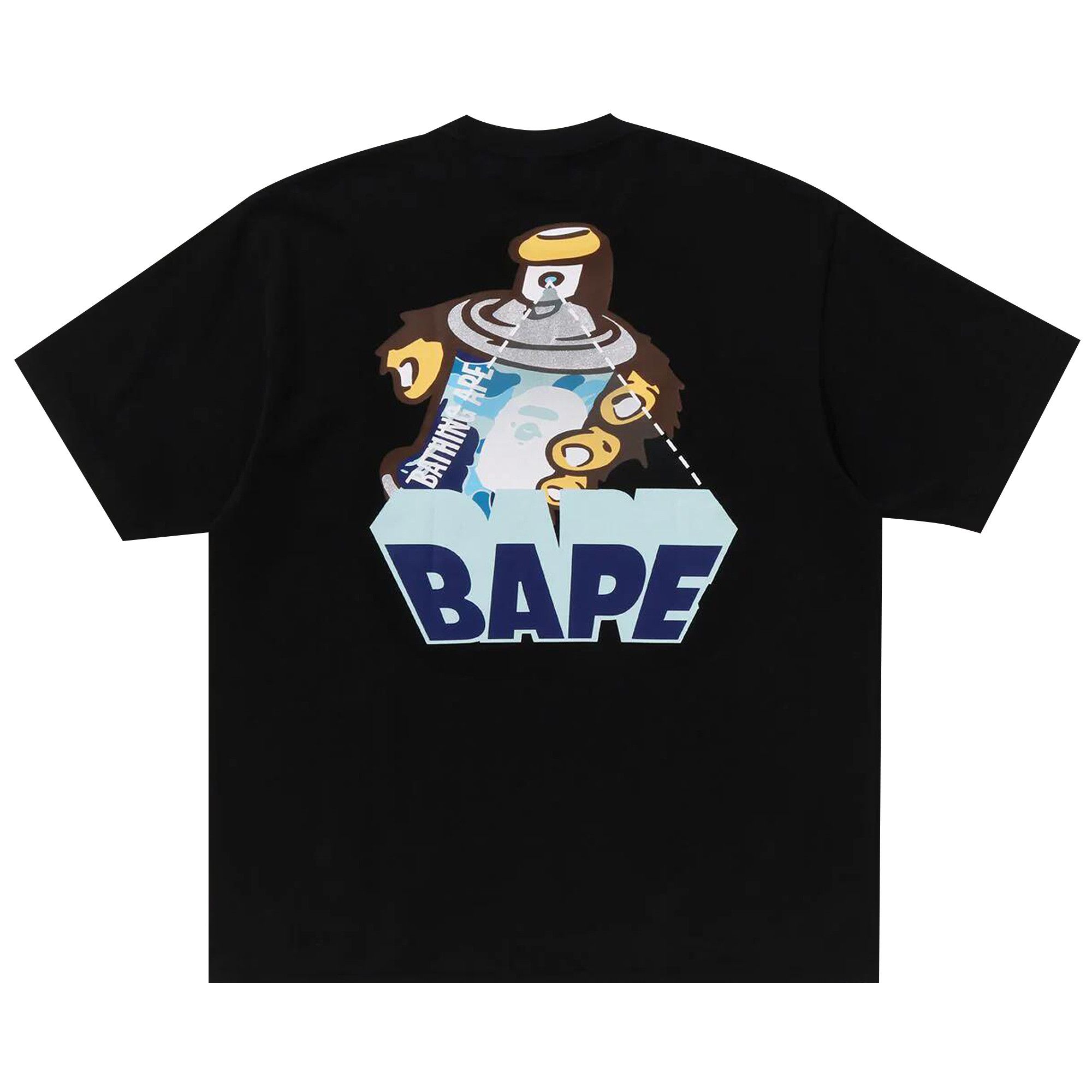 NEW【A BATHING APE】GRAFFITI LOGO RELAXED FIT TEE Buy BAPE Graffiti Logo Relaxed Fit Tee 'Black' - 1K30 110