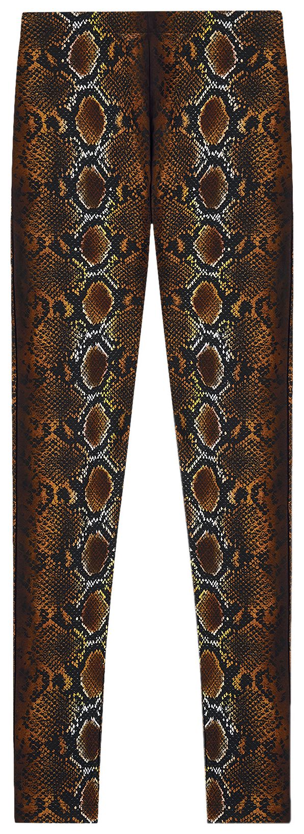 Versace Python Print Leggings Natural
