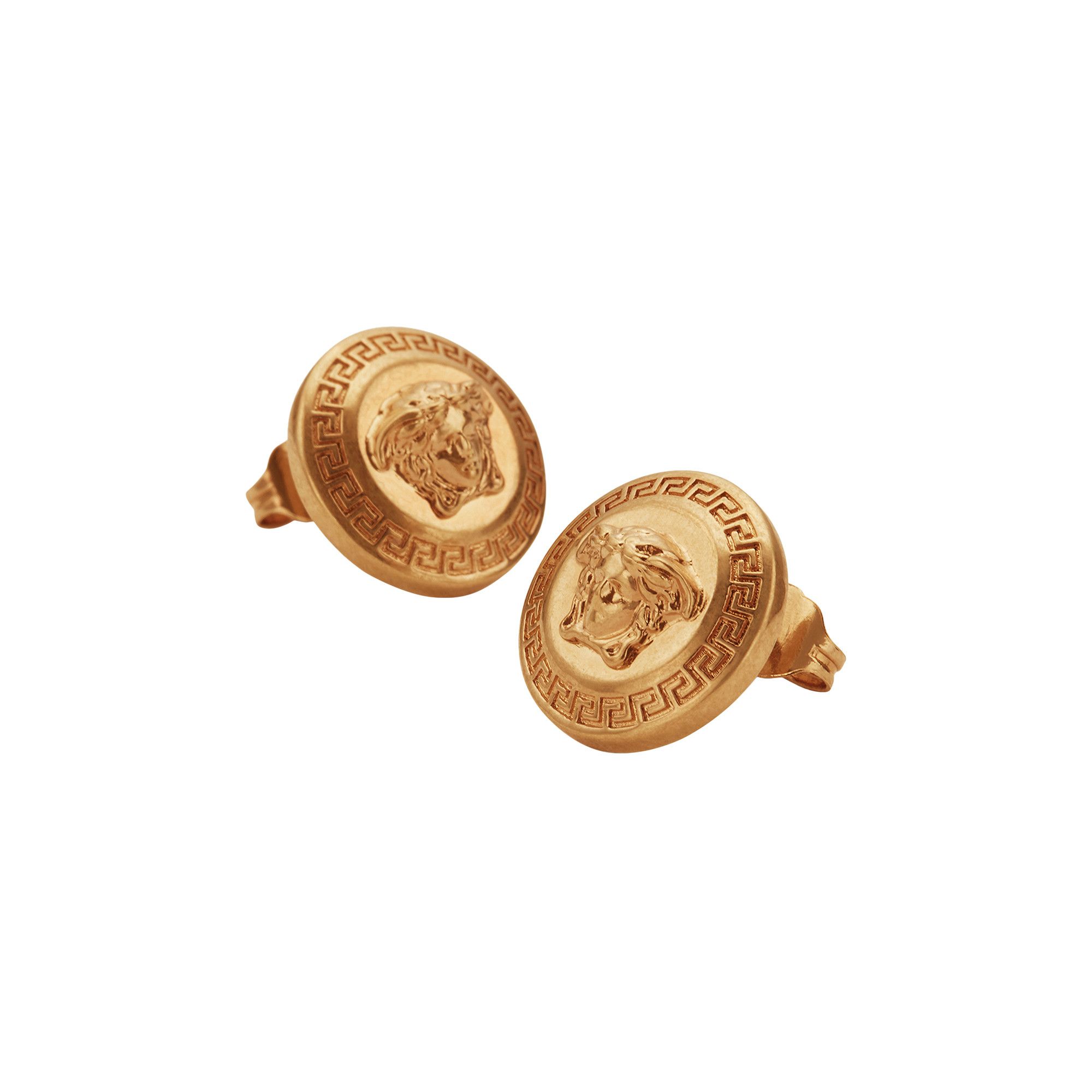Buy Versace Tribute Stud Earrings 'Gold' - DG2H765 DJMT KOT