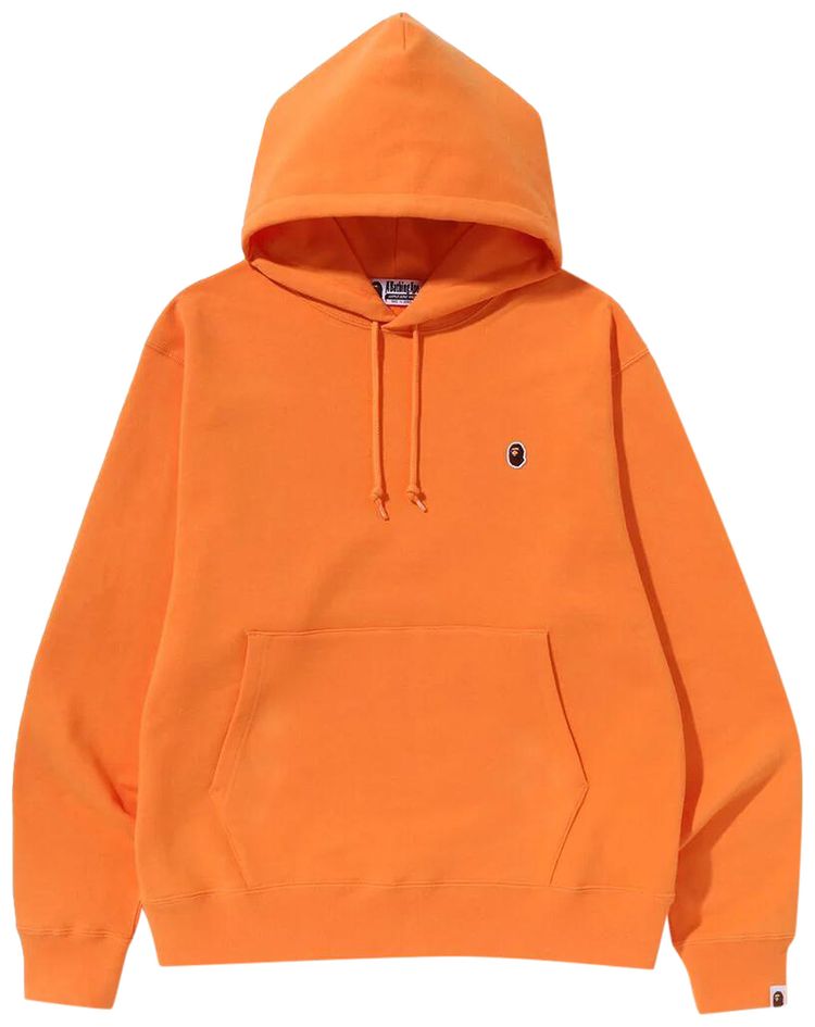 BAPE Ape Head One Point Relaxed Fit Pullover Hoodie Orange