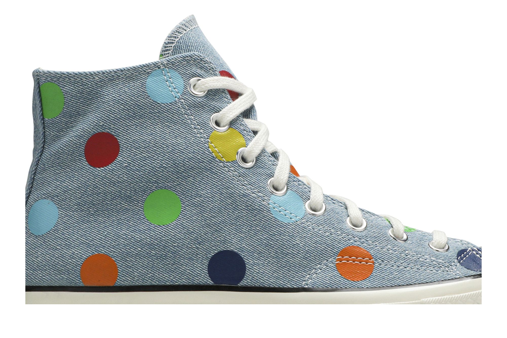 Converse polka dot high top store