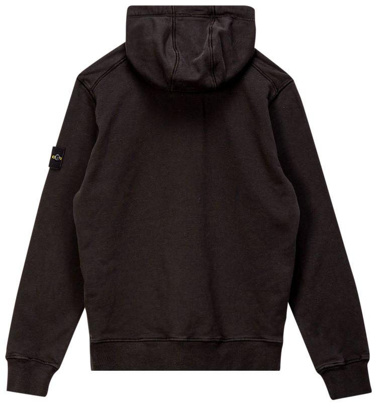 Stone Island Patch Logo Hoodie Black