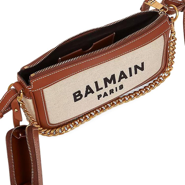 Balmain B Army Clutch Bag NaturalBrown