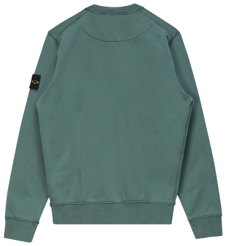 Stone Island Patch Logo Crewneck Sweatshirt Petrol