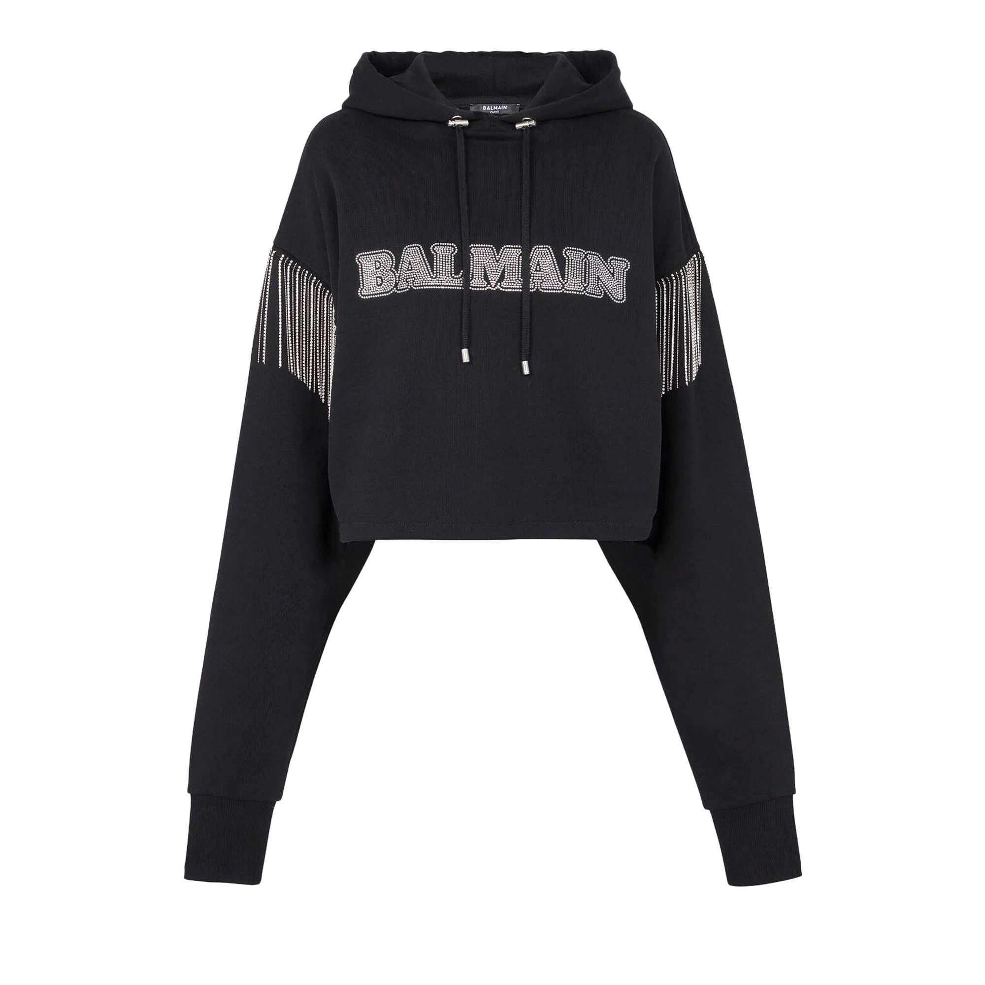 Balmain black hoodie best sale