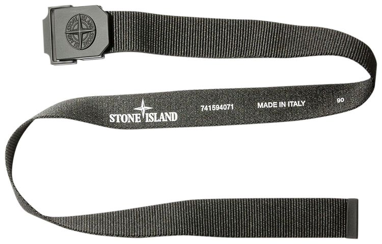 Stone Island Nylon Tape Belt Black