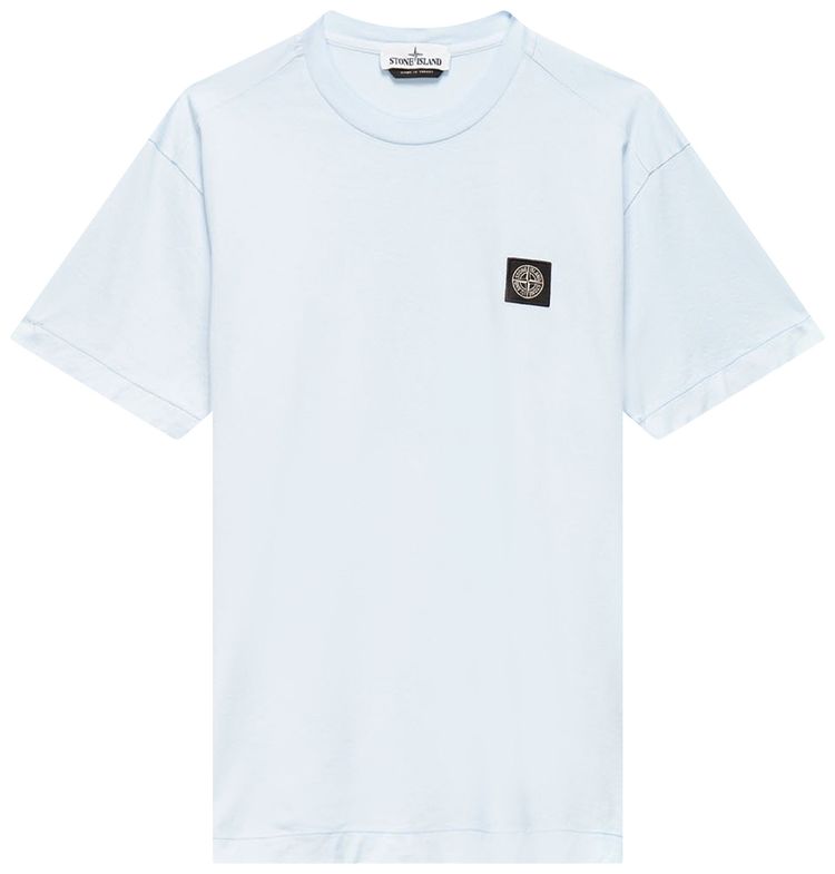 Stone Island Patch Logo T Shirt Sky Blue