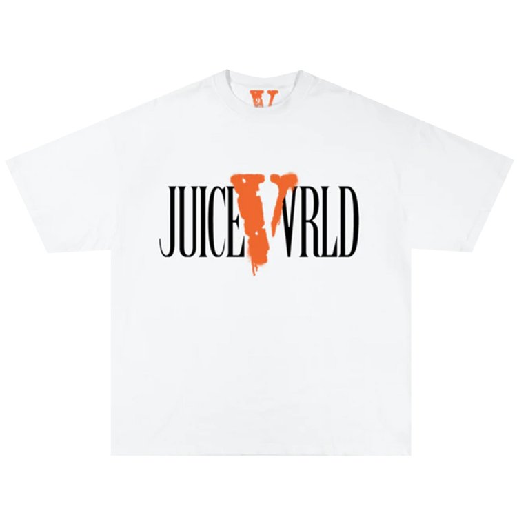 Vlone x Juice WRLD V Logo T-Shirt 'White'