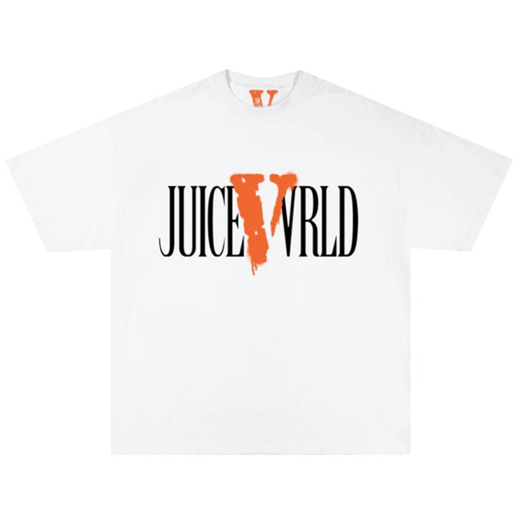 Vlone x Juice WRLD V Logo T Shirt White