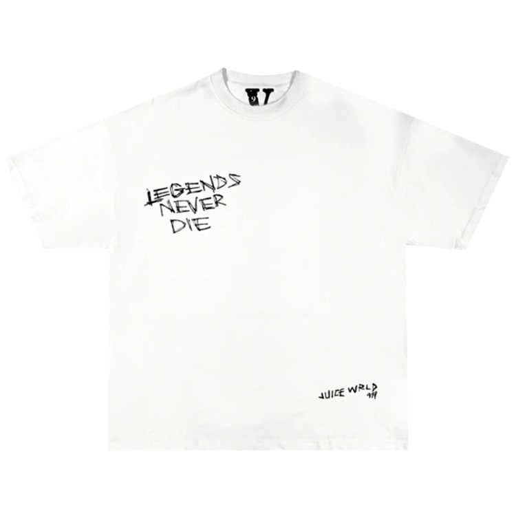 Vlone x Juice WRLD Legends Never Die T-Shirt 'White'