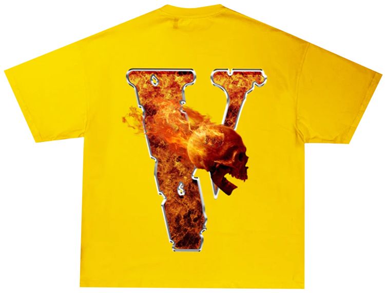 Vlone x Juice WRLD Inferno T Shirt Yellow