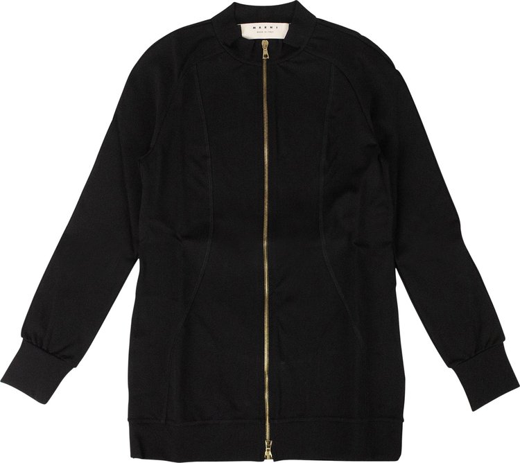 Marni Long-Sleeve Zip Sweatshirt 'Black'