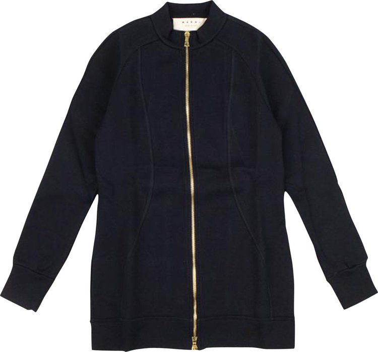 Marni Long-Sleeve Zip Sweatshirt 'Navy Blue'